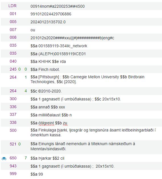 Dæmi_Gagnasett_Þjarki